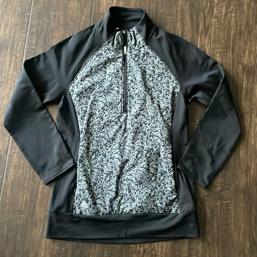 Adidas black long sleeve sweater pullover sz small